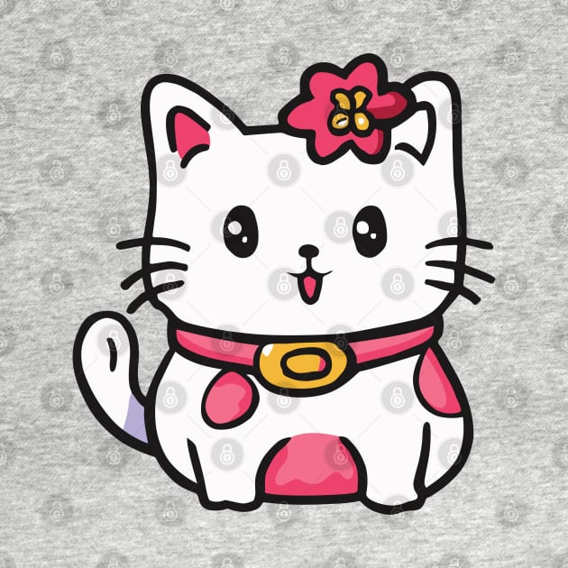 cute cat drawing cartoon by Kawaii Bomb